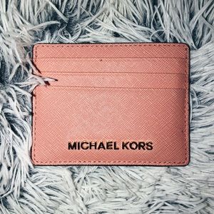 Pink/Peach Michael Kors Card Holder